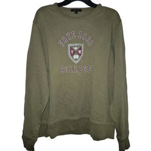Frye Mens Cotton Sweatshirt College Green Large